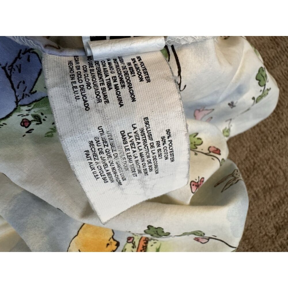 Vintage 1999 Disney Classic Pooh fitted crib sheet - Picture 10 of 10